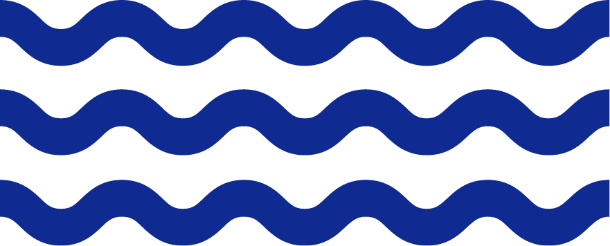 Symbolic waves in blue