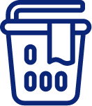 Laundry basket symbol